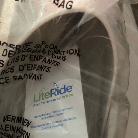 White Literide Crocs; new, still in package - Picture 2 of 3